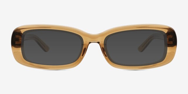 Rawcliffe Brun AcétateMontures de lunettes de vue d'EyeBuyDirect, Avec des Verres Teintés