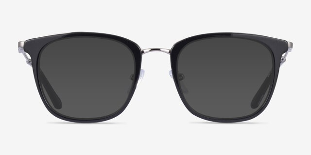 Nestle Noir AcétateMontures de lunettes de vue d'EyeBuyDirect, Avec des Verres Teintés