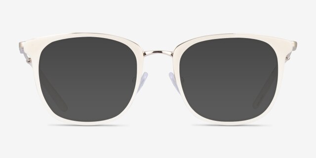 Nestle Cream AcetateEyeglass Frames from EyeBuyDirect, with Tinted Lenses