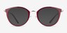 Secure Red PlasticEyeglass Frames from EyeBuyDirect, with Tinted Lenses