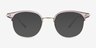 Hollander Gray Silver AcetateEyeglass Frames from EyeBuyDirect, with Tinted Lenses