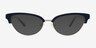 Delacroix Navy Silver Acetate-metalEyeglass Frames from EyeBuyDirect, with Tinted Lenses