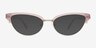 Delacroix Pink Silver Acetate, MetalMontures de lunettes de vue d'EyeBuyDirect, Avec des Verres Teintés
