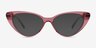 Taran Purple MetalEyeglass Frames from EyeBuyDirect, with Tinted Lenses