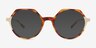 Wellington Tortoise White AcetateEyeglass Frames from EyeBuyDirect, with Tinted Lenses