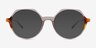 Wellington Gray Tortoise AcetateEyeglass Frames from EyeBuyDirect, with Tinted Lenses