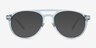 Aston Blue MetalEyeglass Frames from EyeBuyDirect, with Tinted Lenses