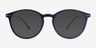 Amity Blue MetalEyeglass Frames from EyeBuyDirect, with Tinted Lenses