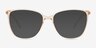Study Pink MetalEyeglass Frames from EyeBuyDirect, with Tinted Lenses