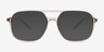 Vandermeer Gray MetalEyeglass Frames from EyeBuyDirect, with Tinted Lenses