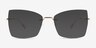 Brimstone Gold MetalEyeglass Frames from EyeBuyDirect, with Tinted Lenses