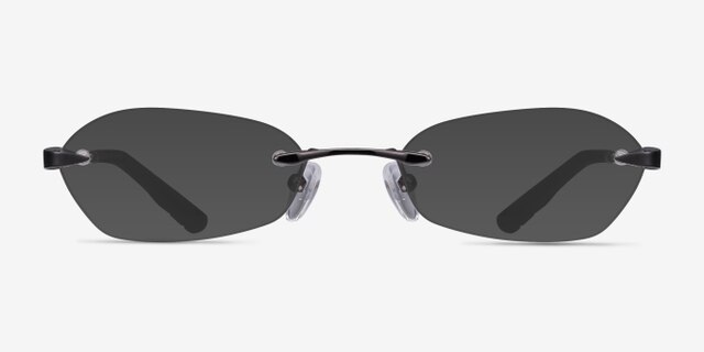 Summer Gunmetal MetalEyeglass Frames from EyeBuyDirect, with Tinted Lenses