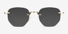 Gadsby Gold MetalEyeglass Frames from EyeBuyDirect, with Tinted Lenses