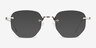 Gadsby Silver MetalEyeglass Frames from EyeBuyDirect, with Tinted Lenses