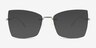 Brimstone Silver MetalEyeglass Frames from EyeBuyDirect, with Tinted Lenses