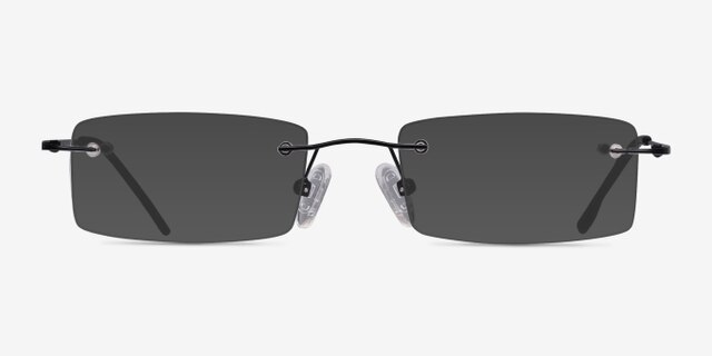 Billings Noir MétalMontures de lunettes de vue d'EyeBuyDirect, Avec des Verres Teintés