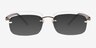 Vernon XXL Gunmetal MetalEyeglass Frames from EyeBuyDirect, with Tinted Lenses