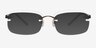 Vernon XXL Brun MétalMontures de lunettes de vue d'EyeBuyDirect, Avec des Verres Teintés
