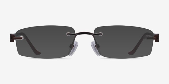 Ottawa Brown MetalEyeglass Frames from EyeBuyDirect, with Tinted Lenses
