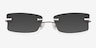 Carmine Brown TitaniumEyeglass Frames from EyeBuyDirect, with Tinted Lenses