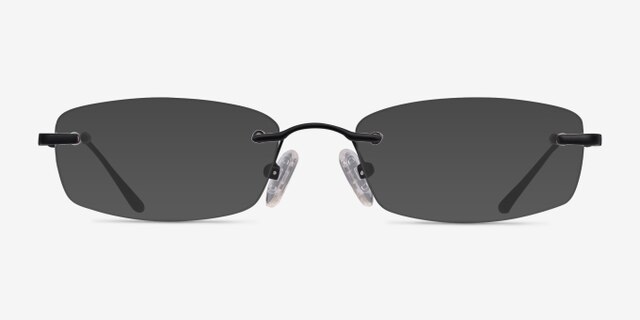 Clem Noir MétalMontures de lunettes de vue d'EyeBuyDirect, Avec des Verres Teintés