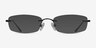 Clem Noir MétalMontures de lunettes de vue d'EyeBuyDirect, Avec des Verres Teintés
