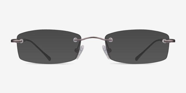 Connie Gunmetal MétalMontures de lunettes de vue d'EyeBuyDirect, Avec des Verres Teintés