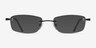 Benson Black MetalEyeglass Frames from EyeBuyDirect, with Tinted Lenses