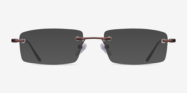 Bentlee Coffee MetalEyeglass Frames from EyeBuyDirect, with Tinted Lenses