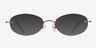 Ali Red MetalEyeglass Frames from EyeBuyDirect, with Tinted Lenses