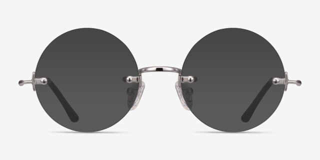 Palo Alto Argenté MétalMontures de lunettes de vue d'EyeBuyDirect, Avec des Verres Teintés