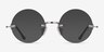 Palo Alto Argenté MétalMontures de lunettes de vue d'EyeBuyDirect, Avec des Verres Teintés