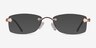 Rivet Golden & Brown MétalMontures de lunettes de vue d'EyeBuyDirect, Avec des Verres Teintés