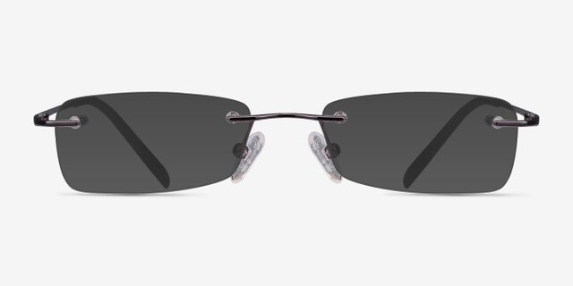 South Gunmetal MétalMontures de lunettes de vue d'EyeBuyDirect, Avec des Verres Teintés