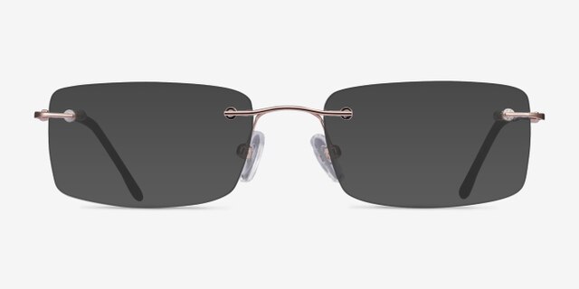 Woodrow Golden MétalMontures de lunettes de vue d'EyeBuyDirect, Avec des Verres Teintés