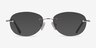 Market Silver MetalEyeglass Frames from EyeBuyDirect, with Tinted Lenses