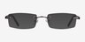 Whistle Gunmetal MetalEyeglass Frames from EyeBuyDirect, with Tinted Lenses