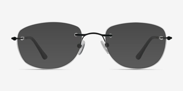 Potential Black MetalEyeglass Frames from EyeBuyDirect, with Tinted Lenses