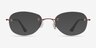Fragment Burgundy MetalEyeglass Frames from EyeBuyDirect, with Tinted Lenses