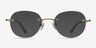Fuse Bronze MetalEyeglass Frames from EyeBuyDirect, with Tinted Lenses