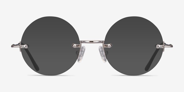 Palo Alto Silver MetalEyeglass Frames from EyeBuyDirect, with Tinted Lenses