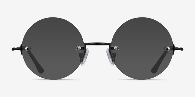 Palo Alto Black MetalEyeglass Frames from EyeBuyDirect, with Tinted Lenses