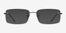 Woodrow Black MetalEyeglass Frames from EyeBuyDirect, with Tinted Lenses