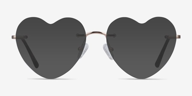 Amore Doré MétalMontures de lunettes de vue d'EyeBuyDirect, Avec des Verres Teintés