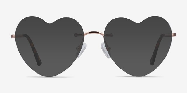 Amore Rose Gold MetalEyeglass Frames from EyeBuyDirect, with Tinted Lenses