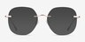 Lisa Doré MétalMontures de lunettes de vue d'EyeBuyDirect, Avec des Verres Teintés