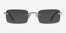 Simplicity Silver MetalEyeglass Frames from EyeBuyDirect, with Tinted Lenses