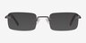 Simplicity Gunmetal MetalEyeglass Frames from EyeBuyDirect, with Tinted Lenses