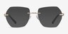Finsbury Light Gold AcetateEyeglass Frames from EyeBuyDirect, with Tinted Lenses