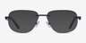 Reactor Black MetalEyeglass Frames from EyeBuyDirect, with Tinted Lenses
